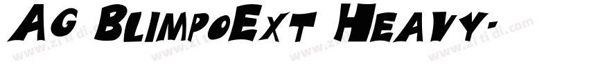 AG BlimpoExt Heavy字体转换